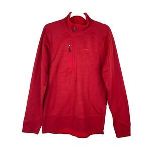 Patagonia‎ Mens Size M Mock Neck 1/4 Zip Pullover Sweater Stretch Outdoor Hiking